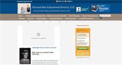Desktop Screenshot of personalbesttutoring.com